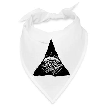 Drittes Auge - Bandana - Weiß - Vorne