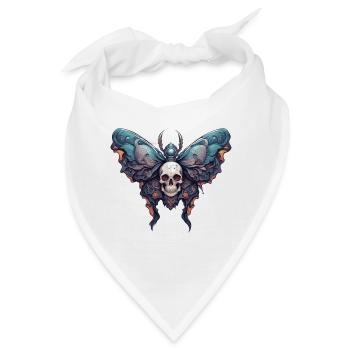 Motte / Tier / Insekt / Larve / Schädling - Bandana - Weiß - Vorne