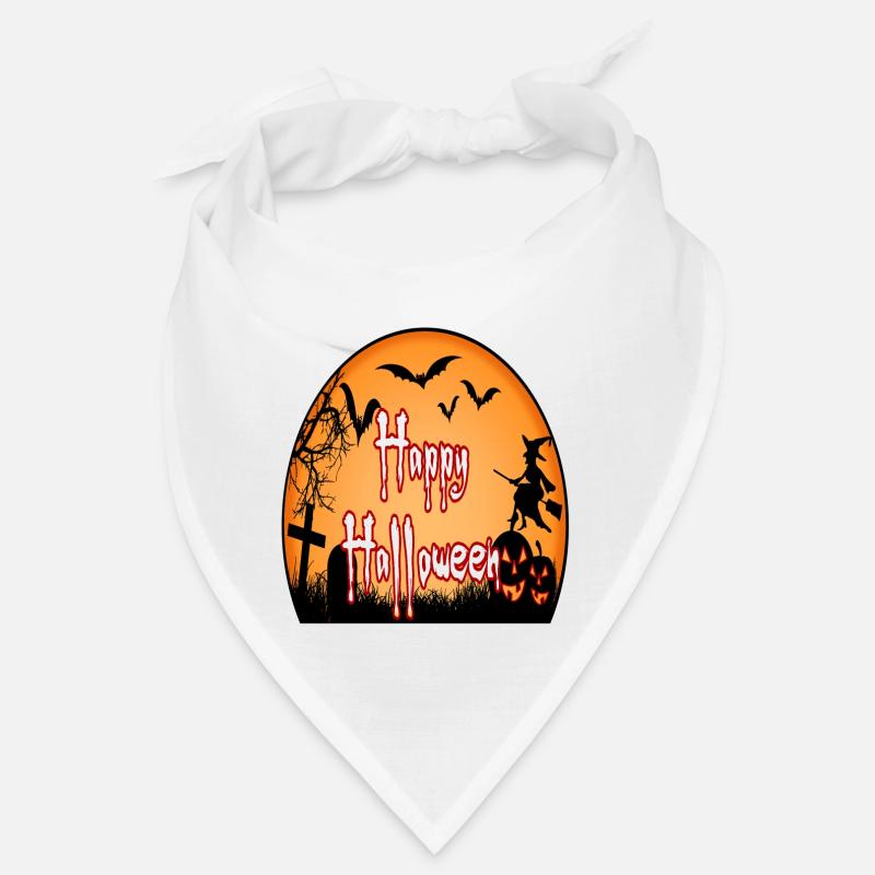Halloween - Bandana - blanc