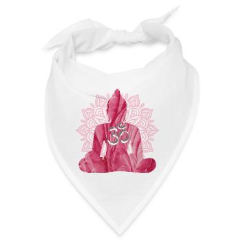 om mit buddha e 229 - Bandana - Weiß - Vorne