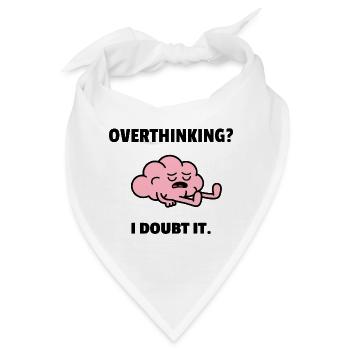 OVERTHINKING - Bandana - Weiß - Vorne