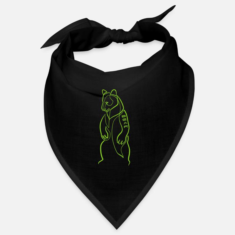 Ours " BEAR " one line Bandana
