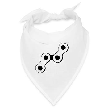 Fahrradkette Bicycle Chain - Bandana - Weiß - Vorne