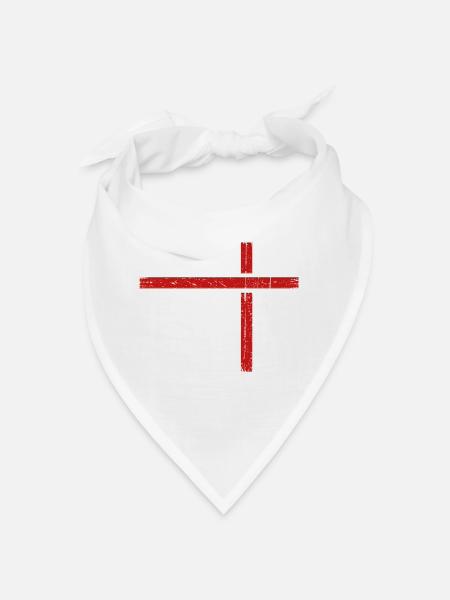 Jesus Christus Christliches Design Kreuz Faith - Bandana - Weiß - Vorne