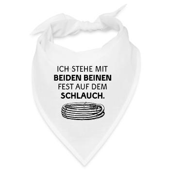 SCHLAUCH STEHEN LEBEN VERPEILT UNWISSEN GARTEN - Bandana - Weiß - Vorne