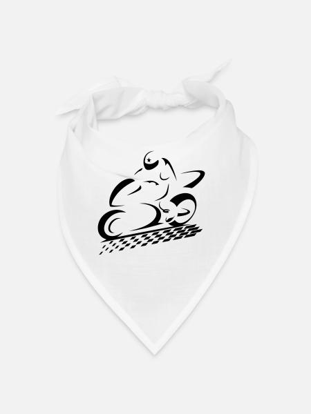 SPEED BIKE - Bandana - white - Front