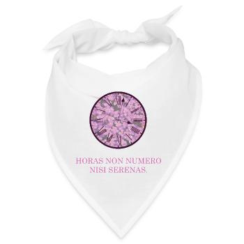 ich zähle nur die heiteren stunden latein - Bandana - Weiß - Vorne