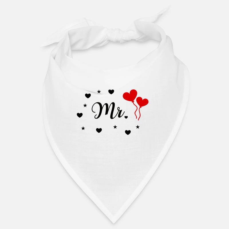 Mr. & Mrs. Just Married Hochzeit Braut Design Bandana