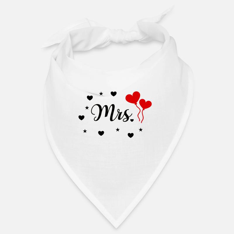 Mr. & Mrs. Just Married wedding bride design Bandana