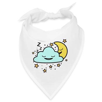 SCHLAFENDER NACHTHIMMEL - Bandana - Weiß - Vorne