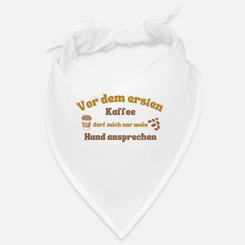 Hund lustiger Spruch - Bandana - Weiß