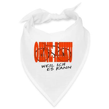 ohne akku schwarz - Bandana - Weiß - Vorne