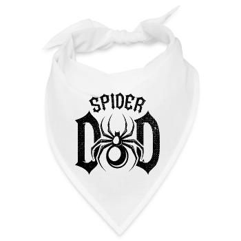 Retro Spider Dad Haustier Spinne Besitzer - Bandana - Weiß - Vorne