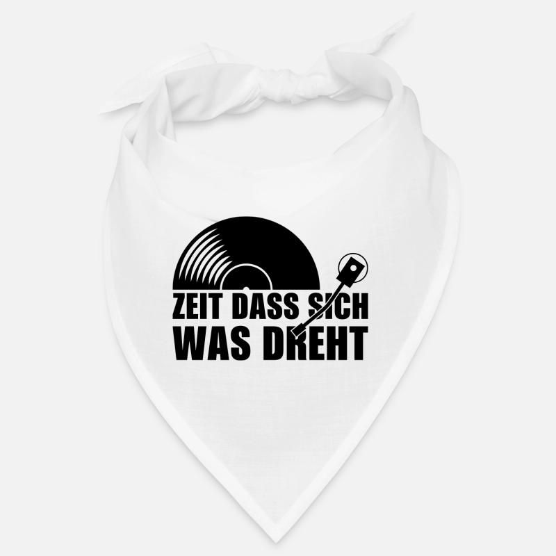 Dreht DJ Spruch Geschenk Techno Rave Bandana