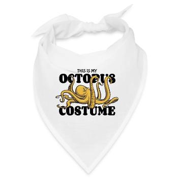 Ich mag Oktopus - acht Tentakel - Kostüm - Bandana - Weiß - Vorne