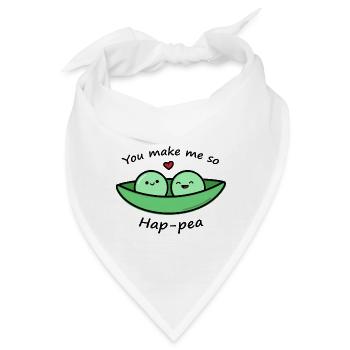 Süße Erbse - Bandana - Weiß - Vorne