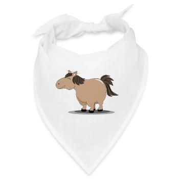 Dickes Pony - Bandana - Weiß - Vorne