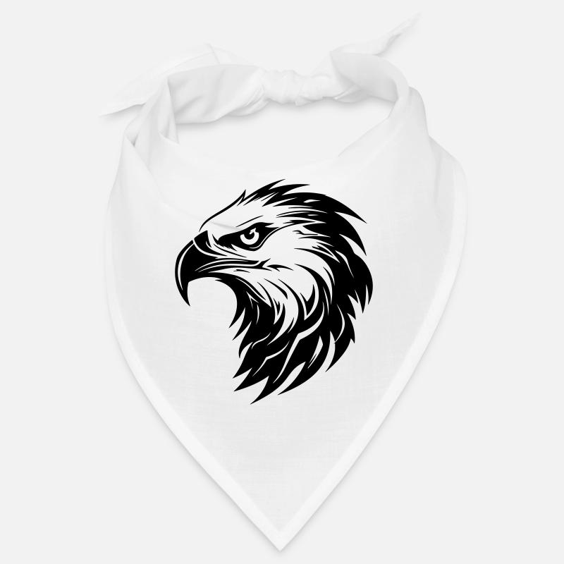 Adler Kopf Greifvogel Silhouette Bandana
