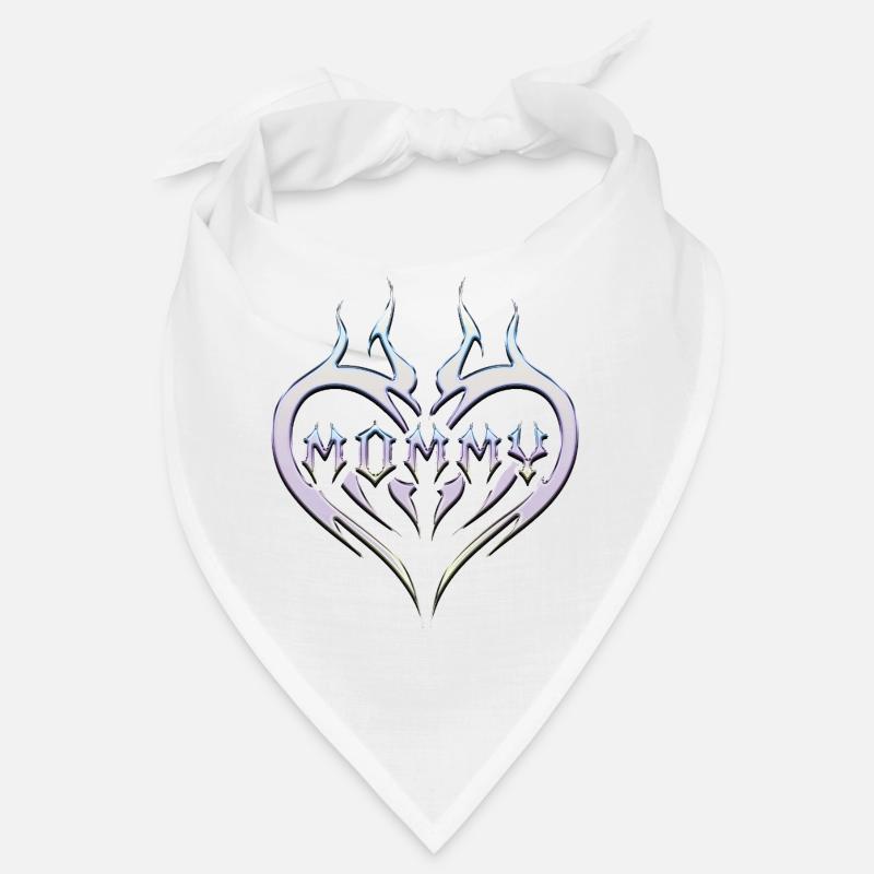 Tatouage de cœur tribal pour Emo et Goth Bandana