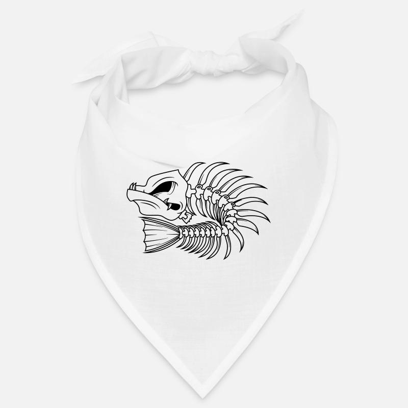 arêtes de poisson pêcheur piranha Bandana