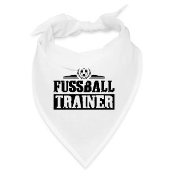 Fussball Trainer Spruch Mannschaft - Bandana - Weiß - Vorne
