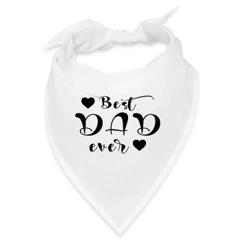 Bester Papa aller Zeiten, Vatertag, Bester Papa, Papa - Bandana - Weiß - Vorne