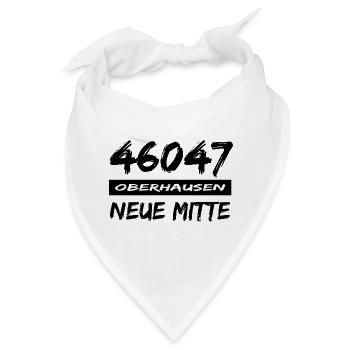 46047 Oberhausen Neue Mitte - Bandana - Weiß - Vorne