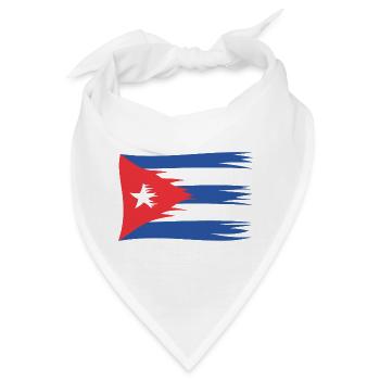 Kuba Flagge Cuba Flagge befreit Cuba cubanisch - Bandana - Weiß - Vorne