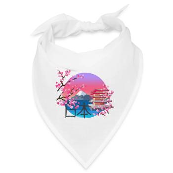 Mount Fuji - Bandana - Weiß - Vorne