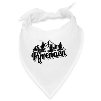 Pyrenäen - Wald und Berge Wandern Erholung - Bandana - Weiß - Vorne
