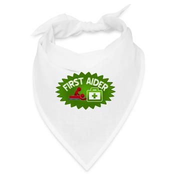 Erste-Hilfe-Helfer - Bandana - Weiß - Vorne