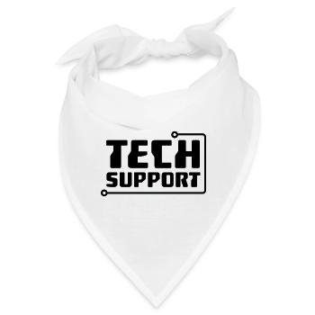 Technischer Support - Bandana - Weiß - Vorne