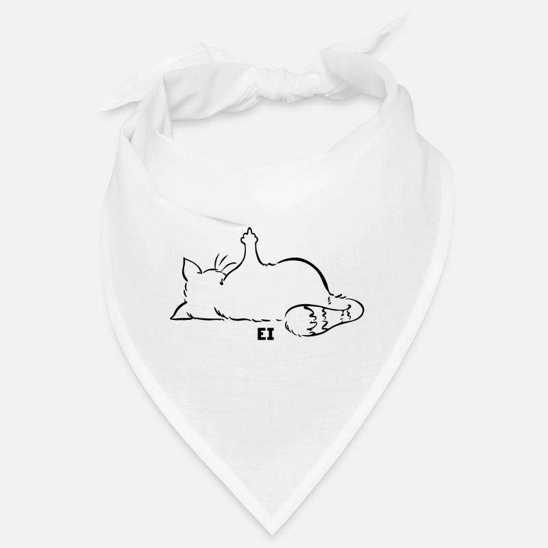 Cat nope no middle finger Finnish egg Bandana