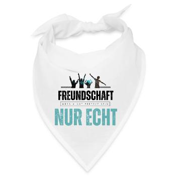 Beste Freunde FREUND Kumpel Kumpels - Bandana - Weiß - Vorne