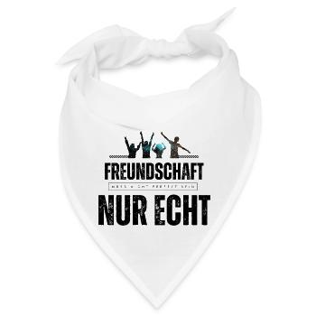 Beste Freunde FREUND Kumpel Kumpels - Bandana - Weiß - Vorne