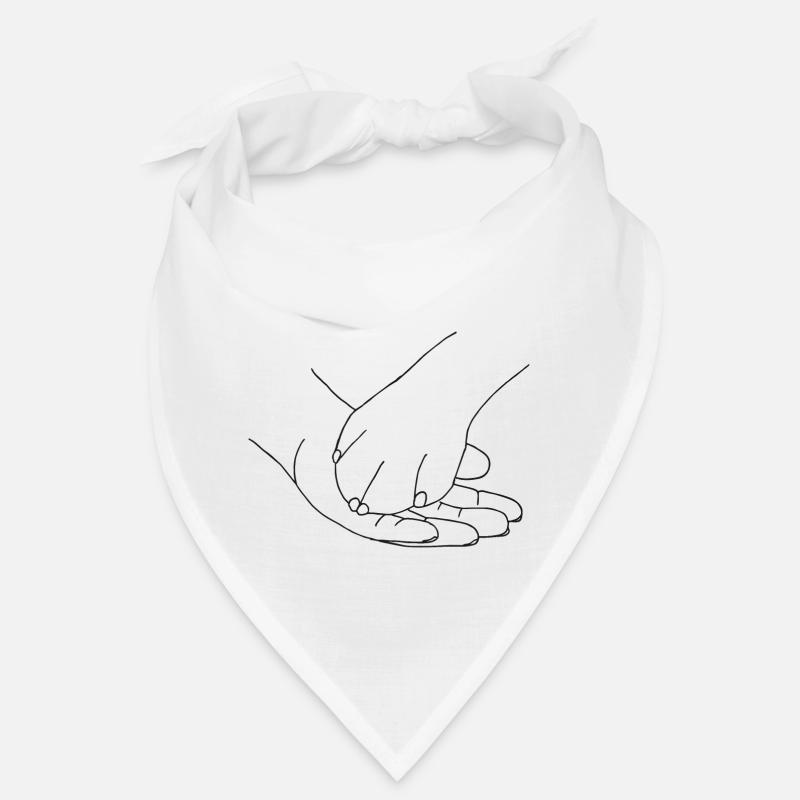 Hand mit Pfote - Bandana - Weiß