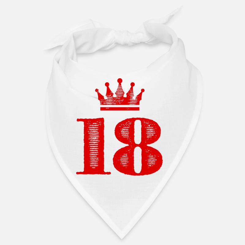 18 Number crown Bandana