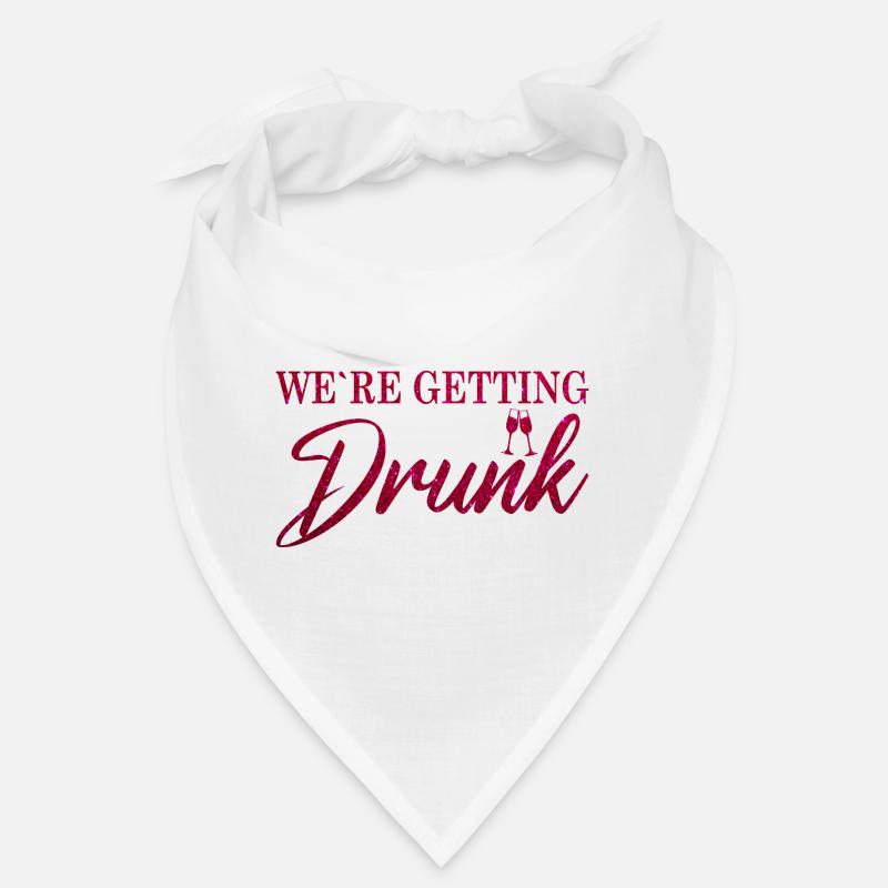 Braut JGA - We´re getting drunk rose Bandana