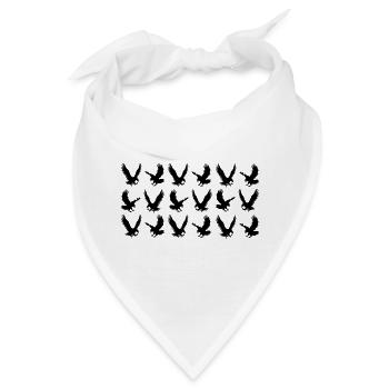 Greifvogel Adler - Bandana - Weiß - Vorne