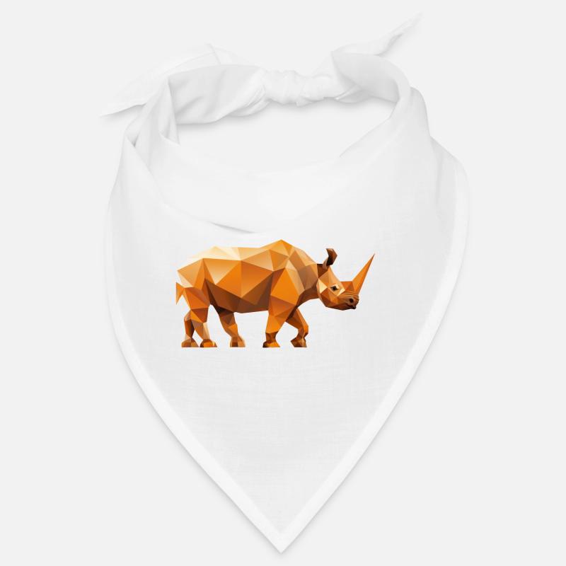 Nashorn Low Poly Logo Design Bandana