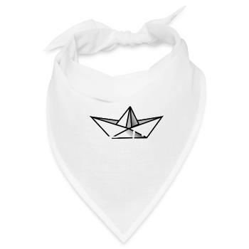 Papierboot Küstenkind - Bandana - Weiß - Vorne