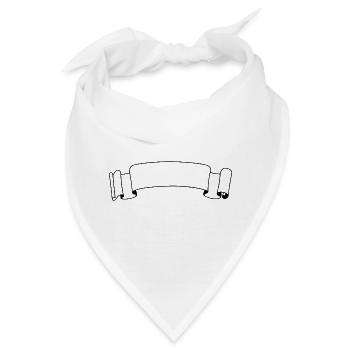 Label zum selbst gestalten - Bandana - Weiß - Vorne