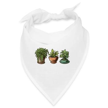 Zimmerpflanze / Topfpflanze / Dekoration / Topf - Bandana - Weiß - Vorne
