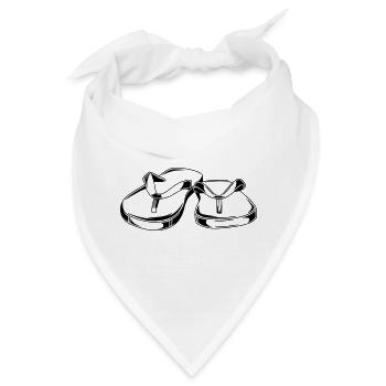 flip flops latschen symbol - Bandana - Weiß - Vorne