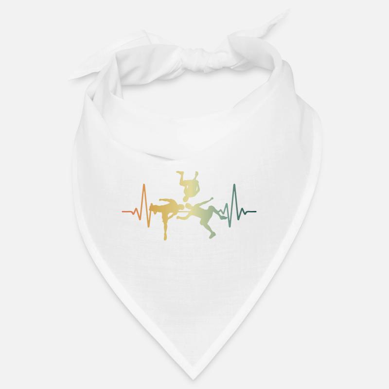 Heartbeat Parkour Sideflip ECG Pulse Bandana