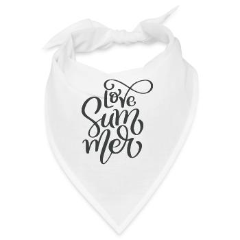 Love Summer - Bandana - Weiß - Vorne