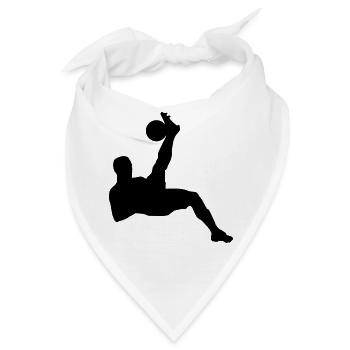 Fußball Spieler Fussball Fußballer Fussballer - Bandana - Weiß - Vorne