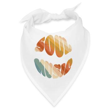 Soul Music - 70s Style - Bandana - Weiß - Vorne
