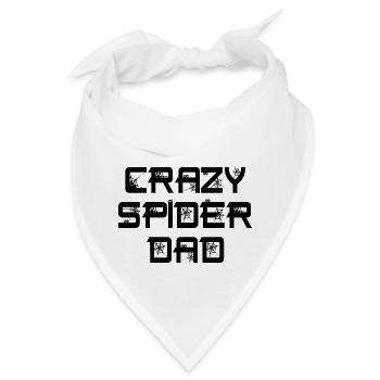 Lustige verrückte Spinne Papa Haustier Spinne Besitzer - Bandana - Weiß - Vorne