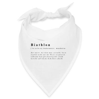 Biathlon Definition - Bandana - Weiß - Vorne